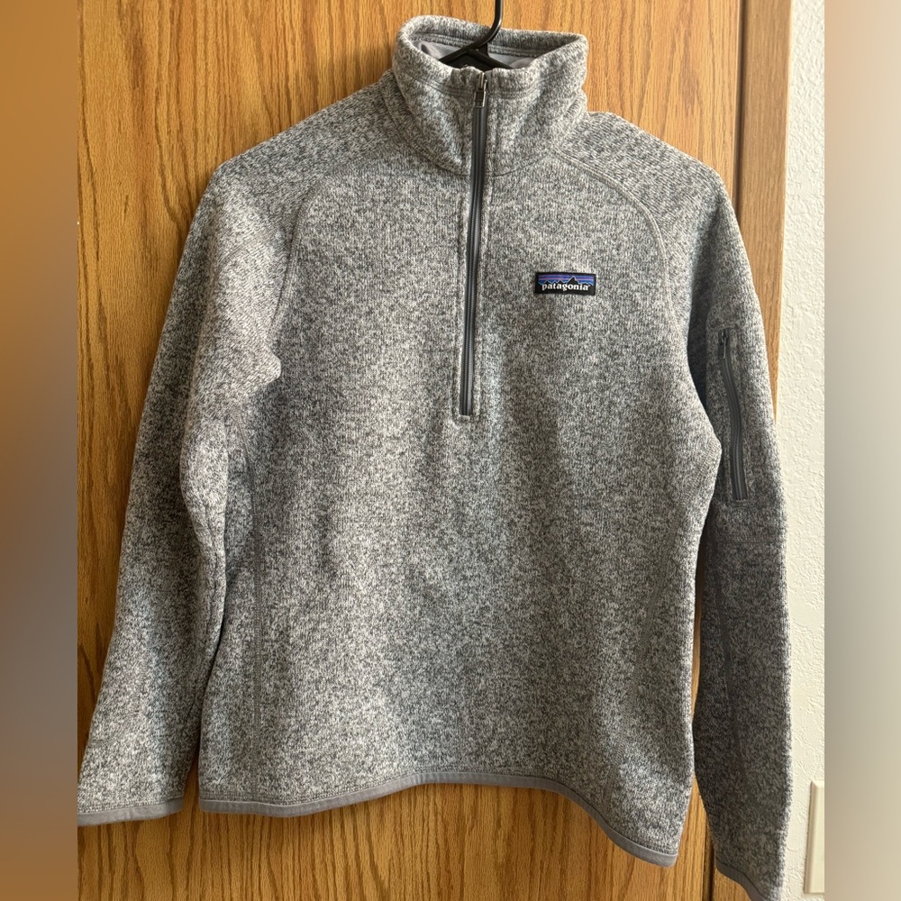 PATAGONIA Women’s Better Sweater 1/4 Zip Fleece in Gray Size Small